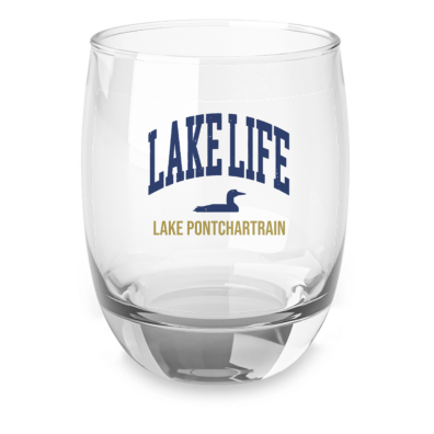 LAKE LIFE Whiskey / Rocks Glass | Add Your Lake's Name