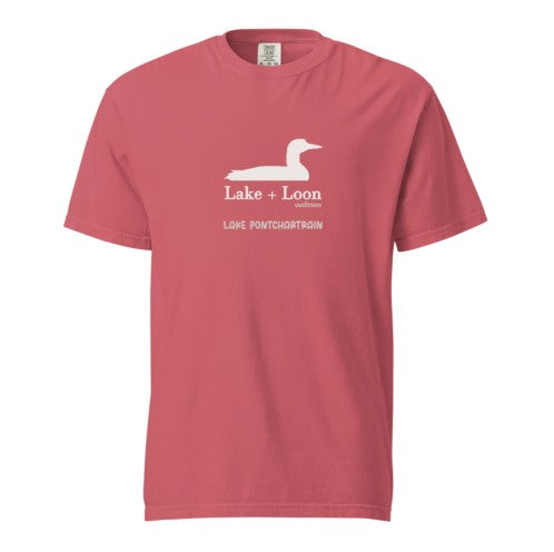 Lake + Loon Signature Unisex Garment-Dyed Heavyweight T-Shirt | Add Your Lake's Name