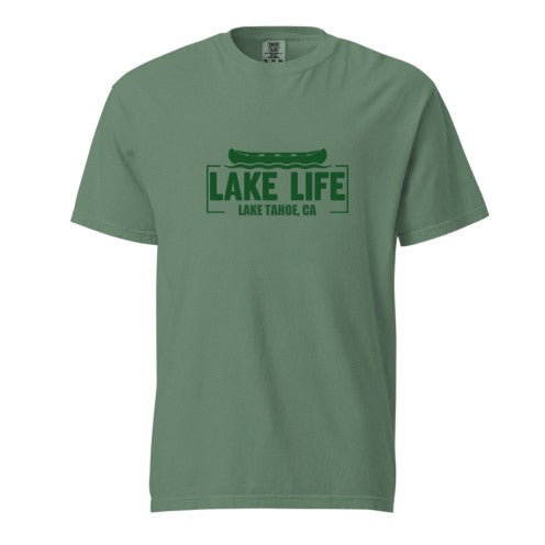 Lake Life Unisex Garment-Dyed Heavyweight T-Shirt | Add Your Lake's Name