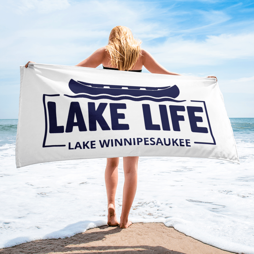 LAKE LIFE Beach + Boat Towel |Add Your Lake's Name